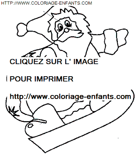 coloriage Fetes Noel Pere Noel Rigolo