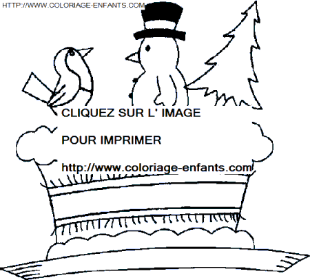 coloriage Fetes Noel Repas