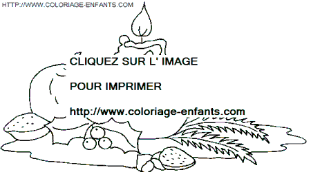 coloriage Fetes Noel Repas