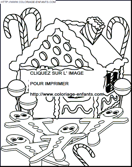 coloriage Fetes Noel Repas