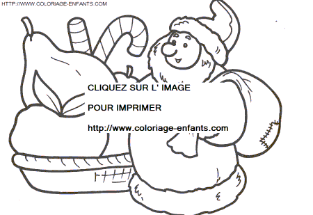 coloriage Fetes Noel Repas