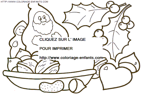 coloriage Fetes Noel Repas