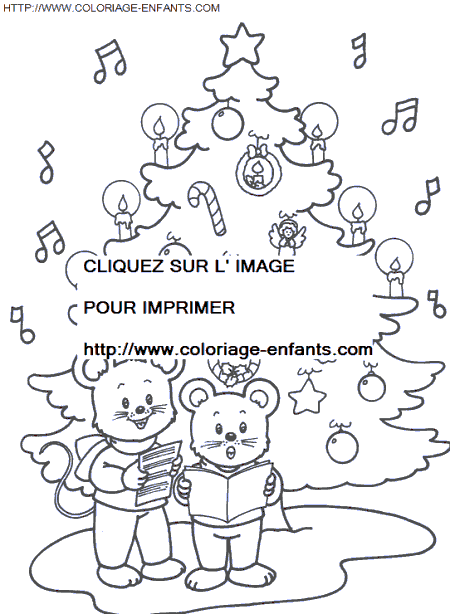 coloriage Fetes Noel Sapins Noel