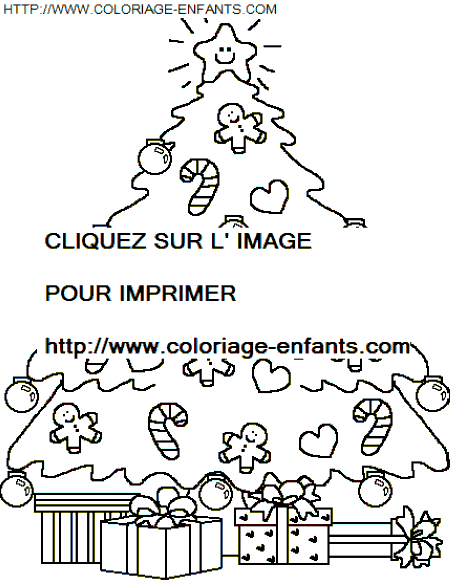 coloriage Fetes Noel Sapins Noel