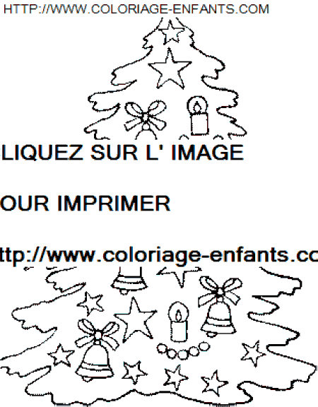 coloriage Fetes Noel Sapins Noel