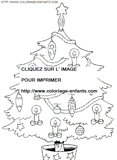 coloriage Fetes Noel Sapins Noel