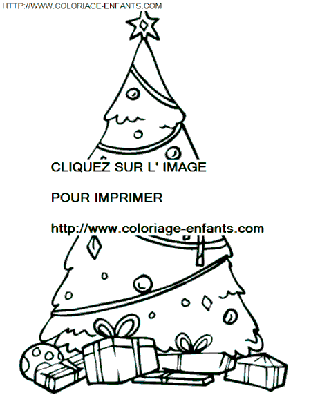 coloriage Fetes Noel Sapins Noel