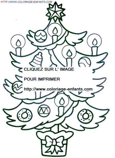 coloriage Fetes Noel Sapins Noel