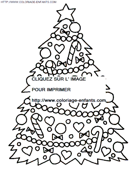 coloriage Fetes Noel Sapins Noel