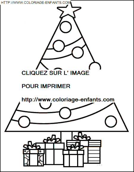 coloriage Fetes Noel Sapins Noel