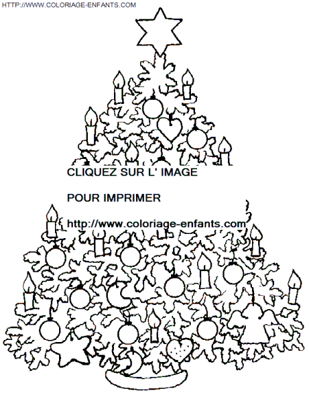 coloriage Fetes Noel Sapins Noel