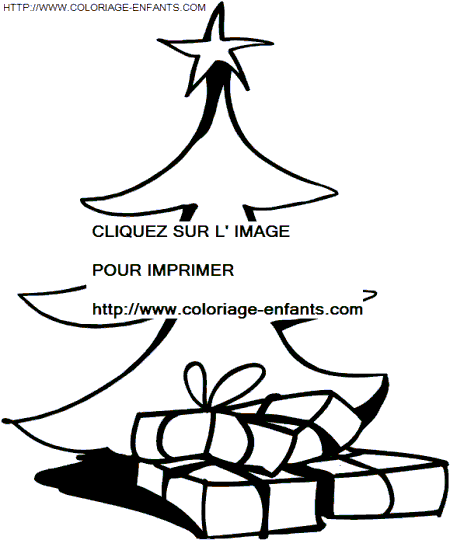 coloriage Fetes Noel Sapins Noel