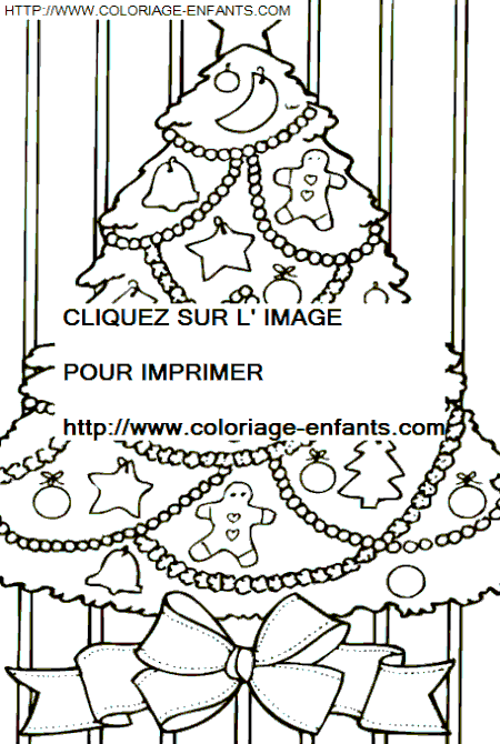 coloriage Fetes Noel Sapins Noel