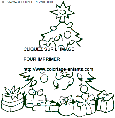 coloriage Fetes Noel Sapins Noel