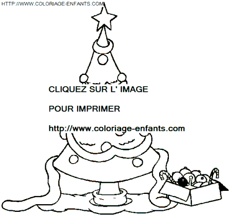 coloriage Fetes Noel Sapins Noel