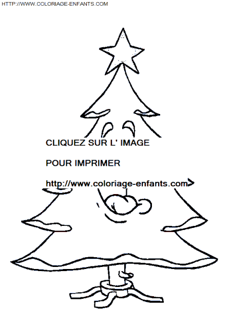 coloriage Fetes Noel Sapins Noel