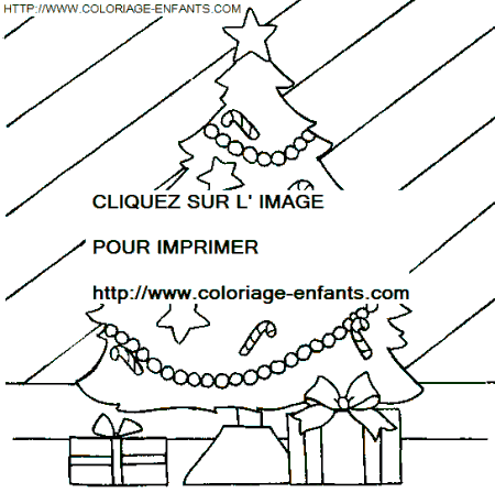 coloriage Fetes Noel Sapins Noel