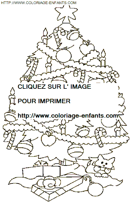 coloriage Fetes Noel Sapins Noel