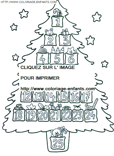 coloriage Fetes Noel Sapins Noel