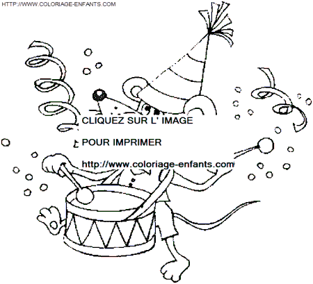 coloriage nouvel an