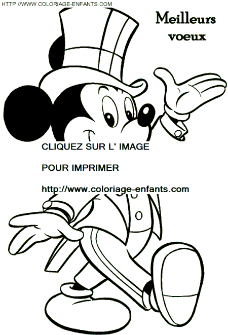 coloriage nouvel an