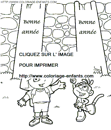 coloriage nouvel an