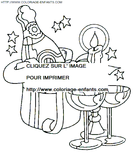 coloriage nouvel an