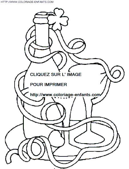 coloriage nouvel an