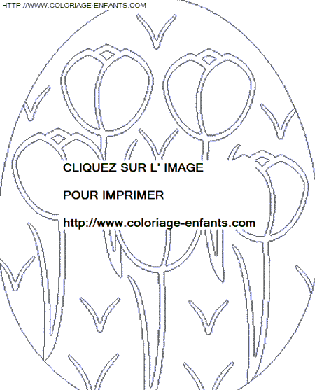 coloriage paques oeufs