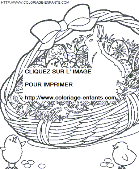 coloriage paques oeufs