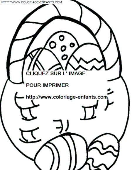 coloriage paques oeufs