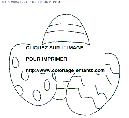 coloriage paques oeufs