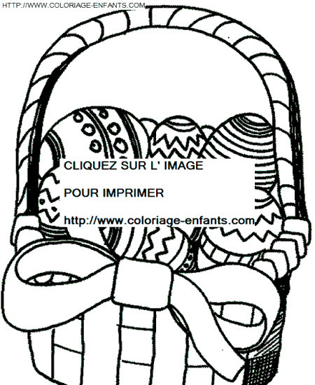 coloriage paques oeufs