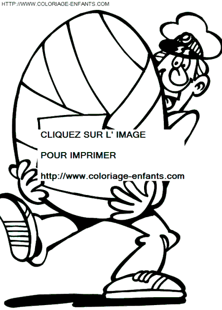 coloriage paques oeufs