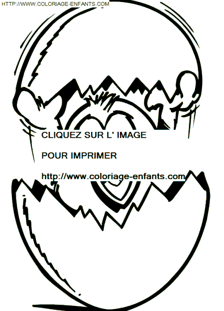 coloriage paques oeufs