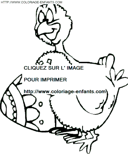 coloriage paques oeufs