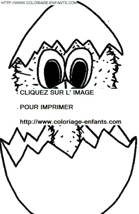 coloriage paques oeufs