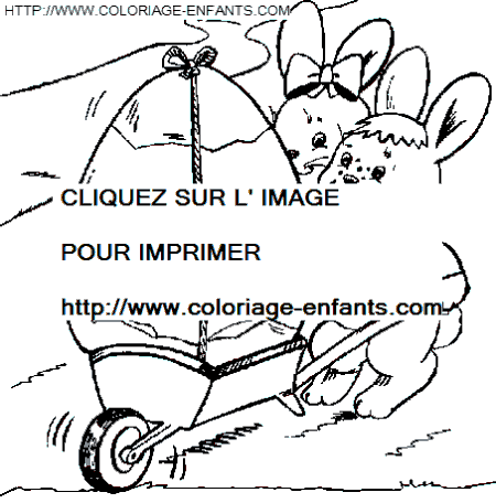 coloriage paques oeufs