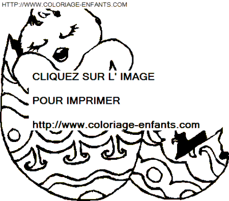 coloriage paques oeufs