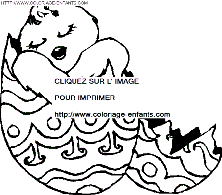 coloriage paques oeufs