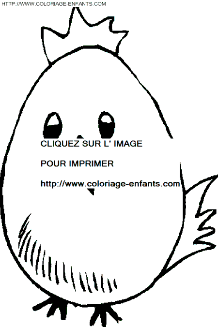 coloriage paques oeufs