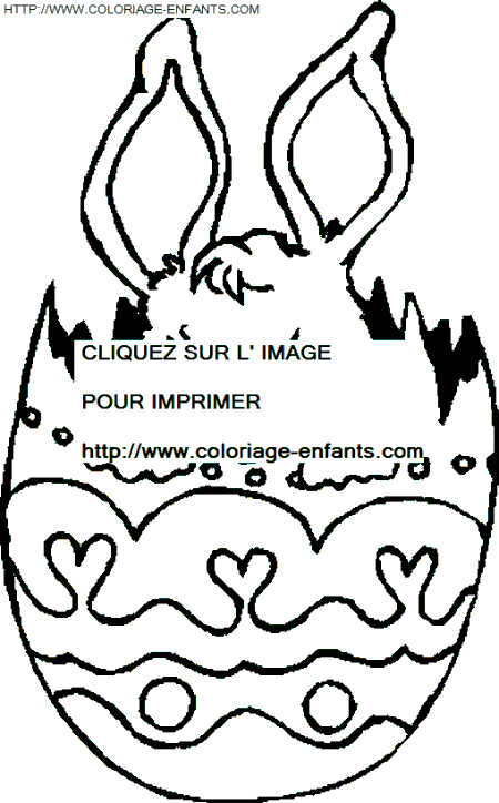 coloriage paques oeufs