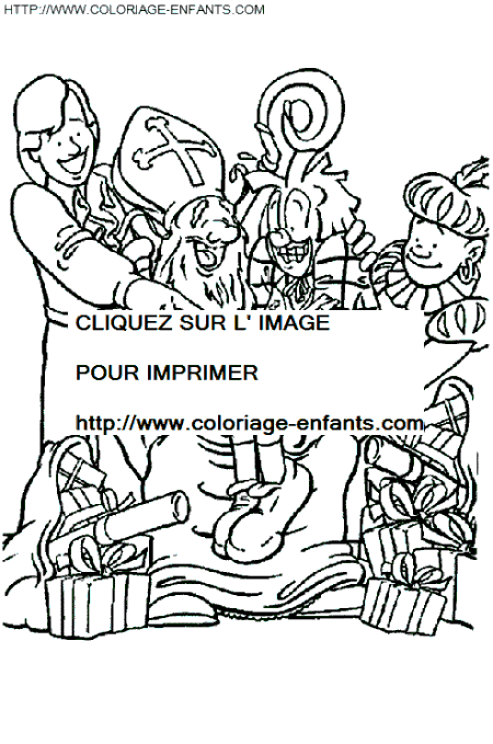 coloriage saint nicolas