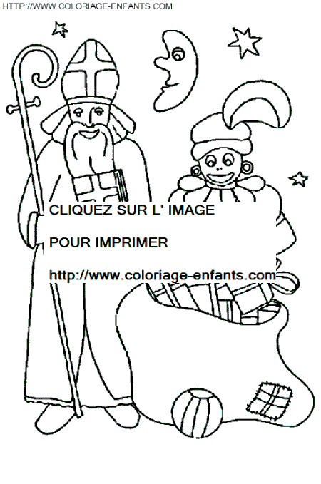 coloriage saint nicolas