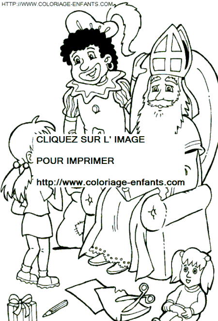 coloriage saint nicolas