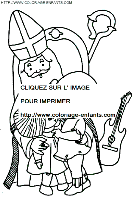 coloriage saint nicolas