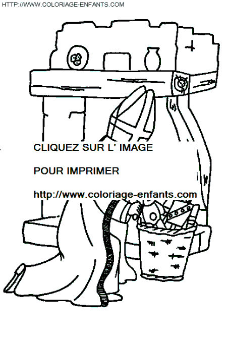 coloriage saint nicolas