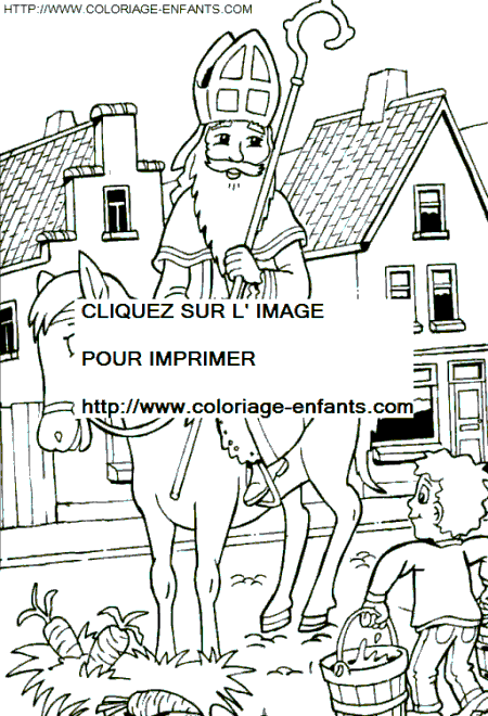 coloriage saint nicolas