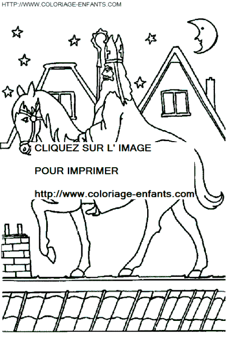 coloriage saint nicolas