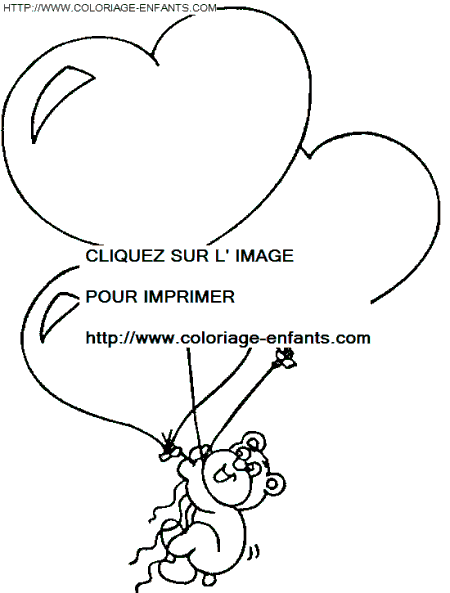 coloriage saint valentin amoureux